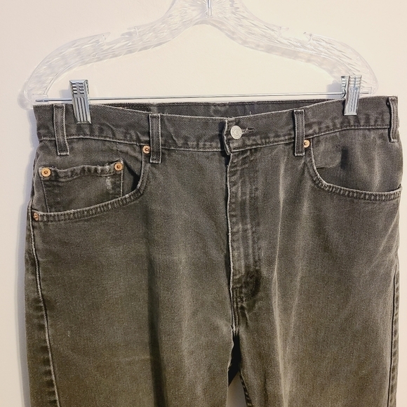 Levi's | Vintage Distressed Denim Cropped Straight Leg Jeans (Men's Waist 38) - Picture 3 of 12